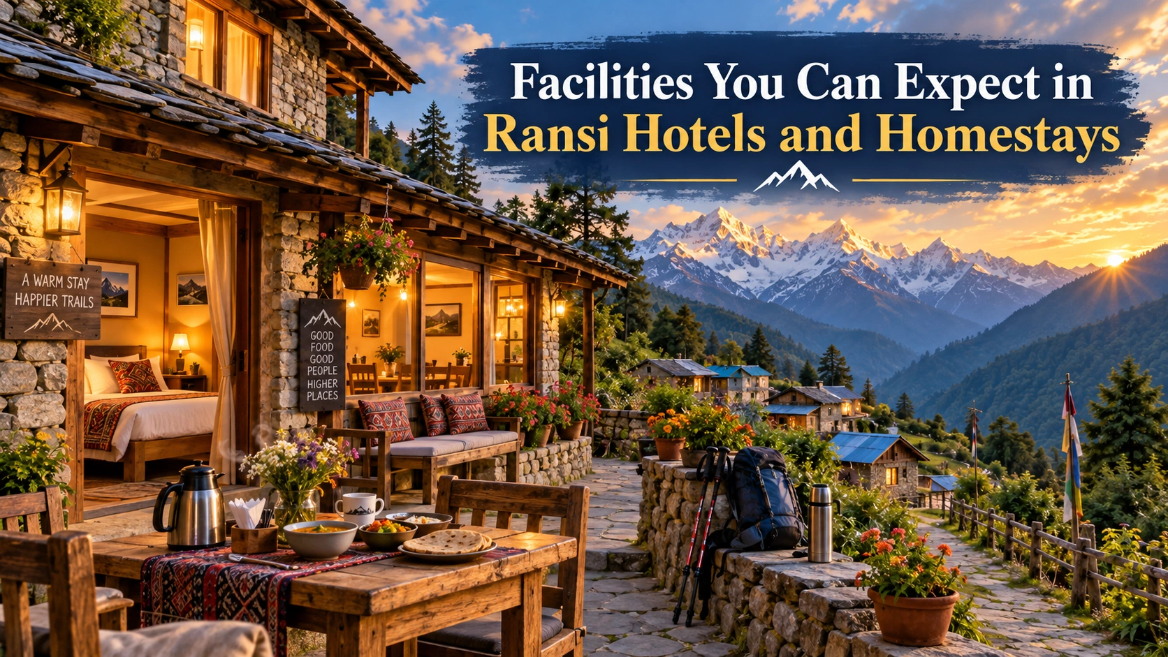 Facilities You Can Expect in Ransi
                    Hotels and Homestays